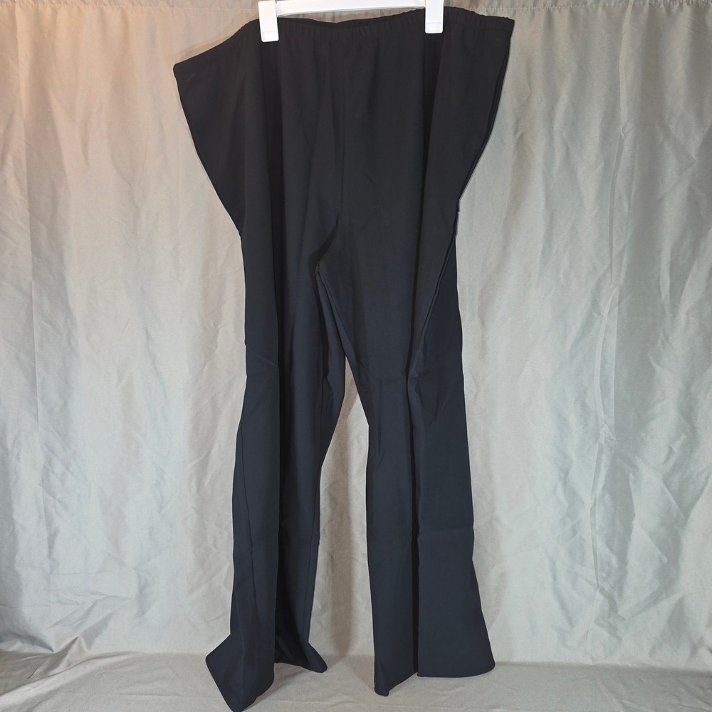 A New Day Black High-Rise Wide Leg Pull-On Pants 3X Regular 018 04 8370